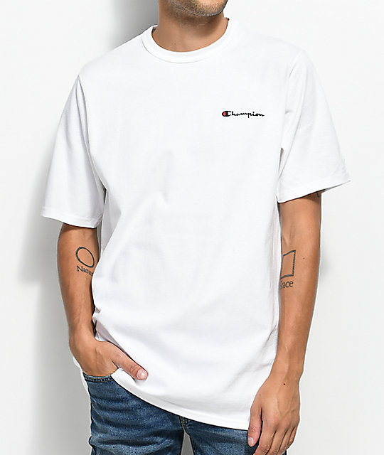 champion embroidered tee