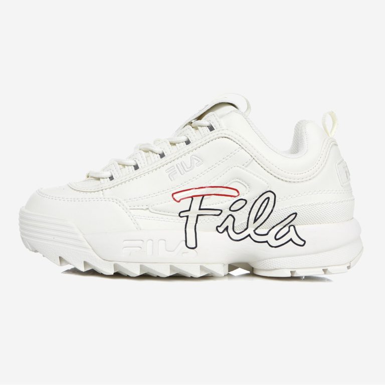 fila disruptor 2 script distressed