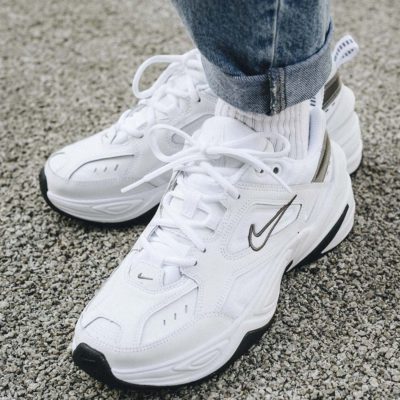 nike m2k tekno silver white