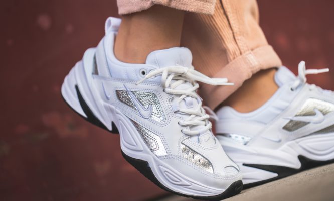 nike m2k tekno metallic silver