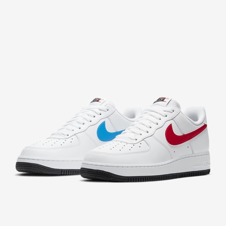 air force 1 07 mismatched swooshes white