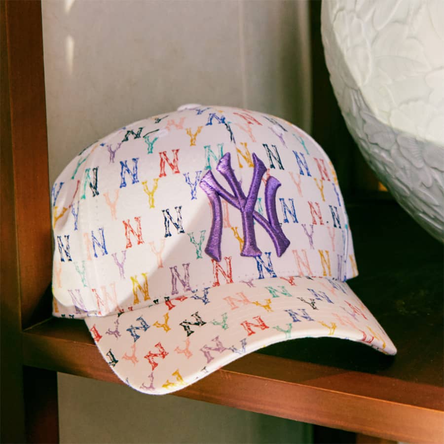 New York Yankees MLB Nylon precurved 9FIFTY New Era natural cap
