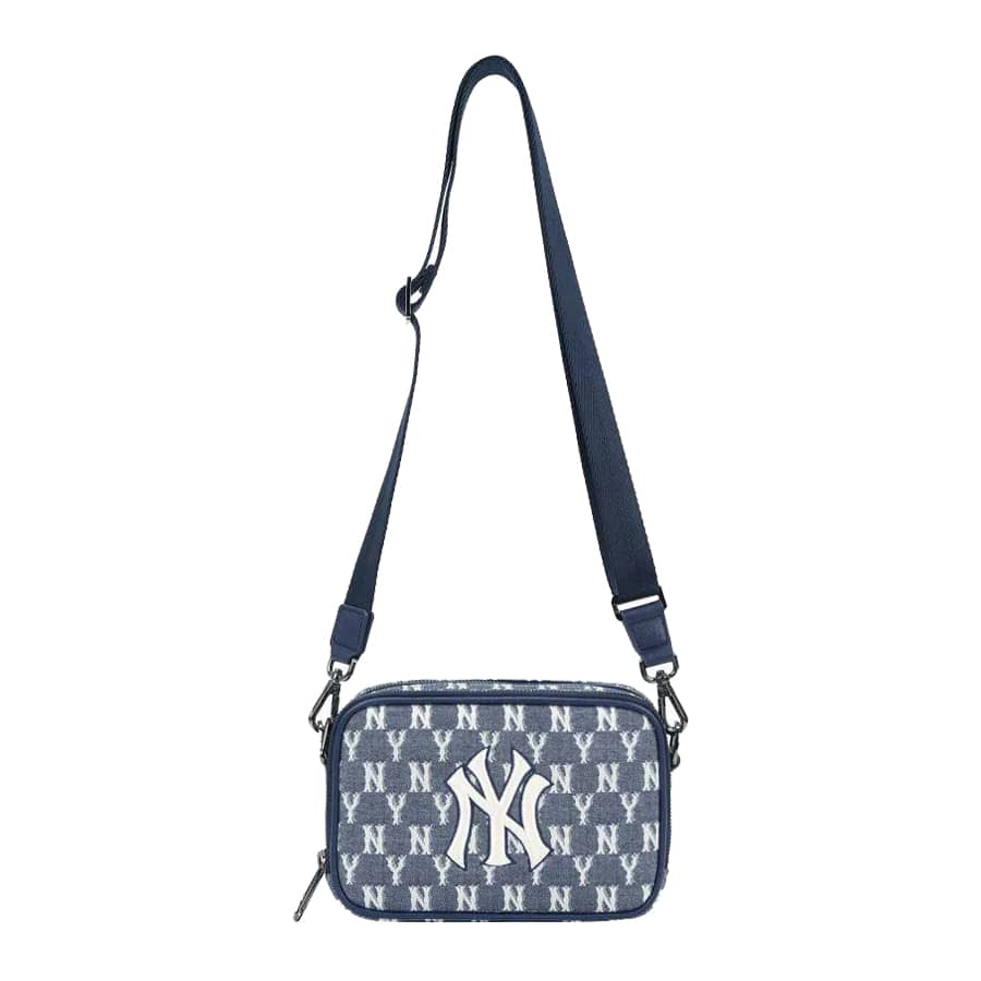 Túi MLB Monogram Diamond Jacquard Mobile Phone Cross Bag New York Yankees  3ACRH012N50BKS O  GIAYSAUVN