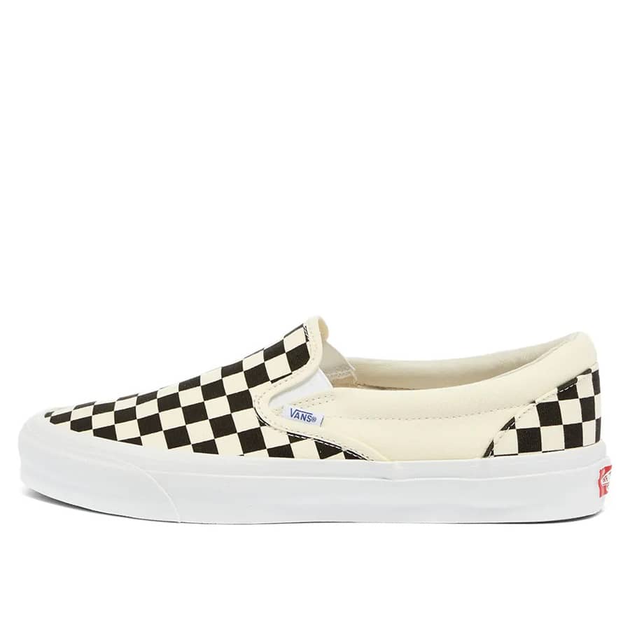 Vans Vault OG Slip On Checkerboard - White/Black