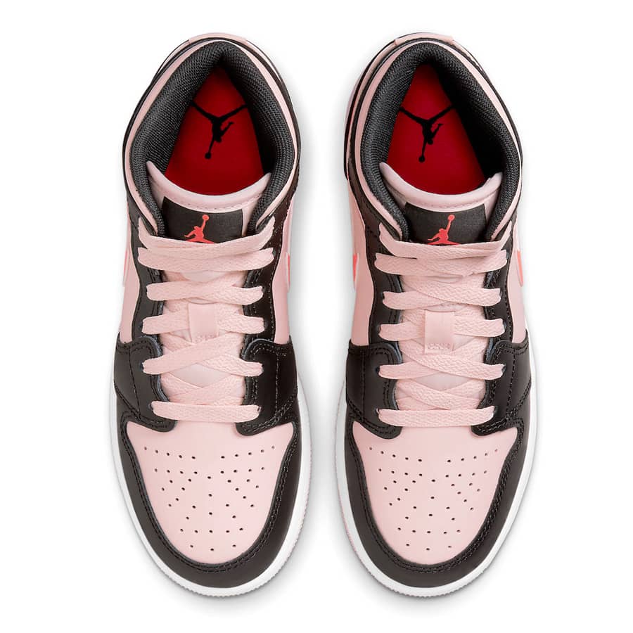 Air Jordan 1 Mid - Black Pink Crimson