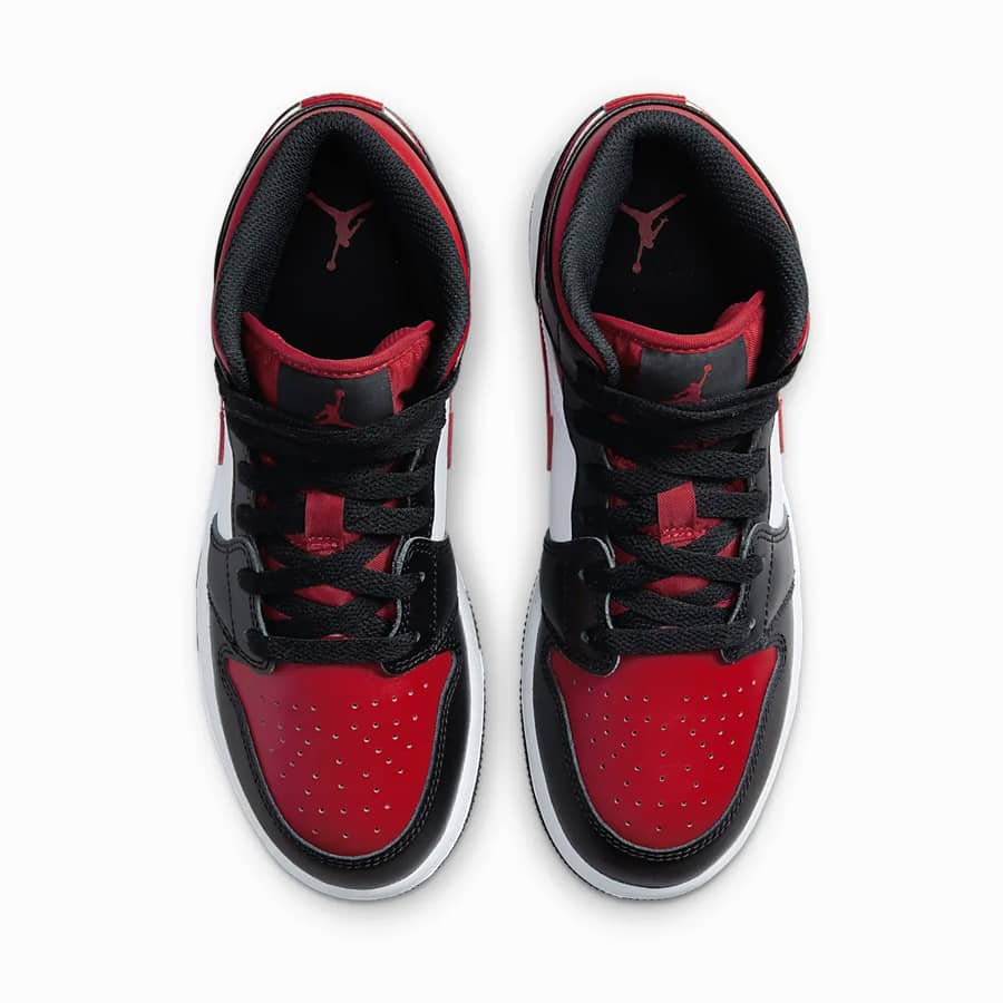 Air Jordan 1 Mid - Black Fire Red
