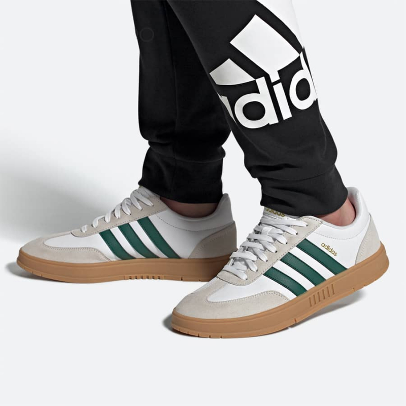 adidas Gradas - White Green Gum