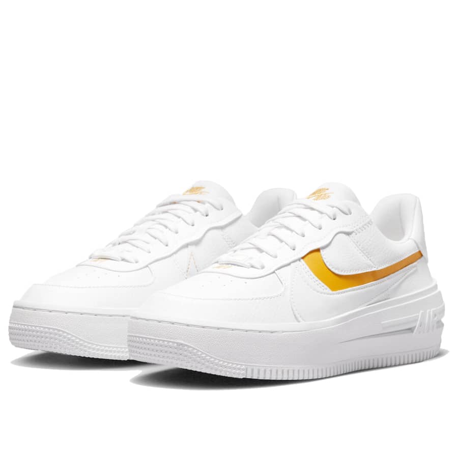 Nike Air Force 1 Plt.Af.Orm - White Yellow Ochre