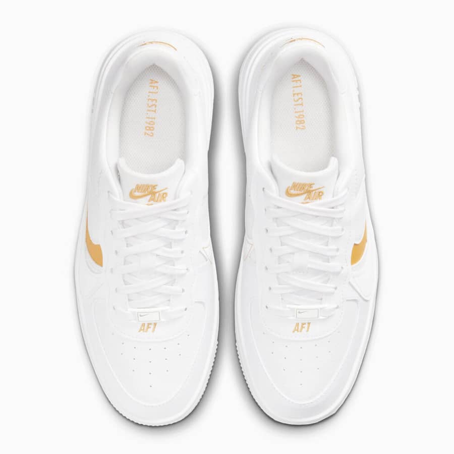 Nike Air Force 1 Plt.Af.Orm - White Yellow Ochre