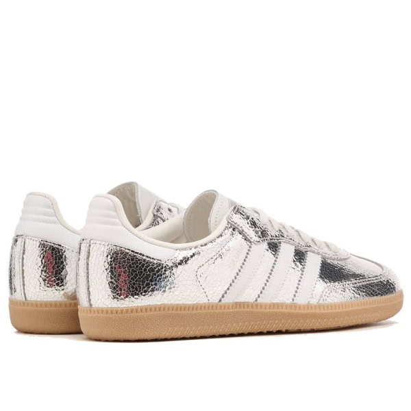 adidas Samba OG - Silver Metallic Cracked Leather - Hình ảnh 5