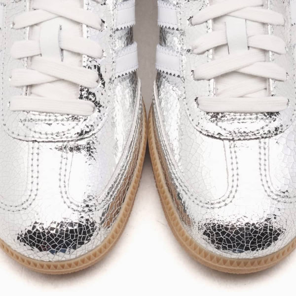 adidas Samba OG - Silver Metallic Cracked Leather - Hình ảnh 6
