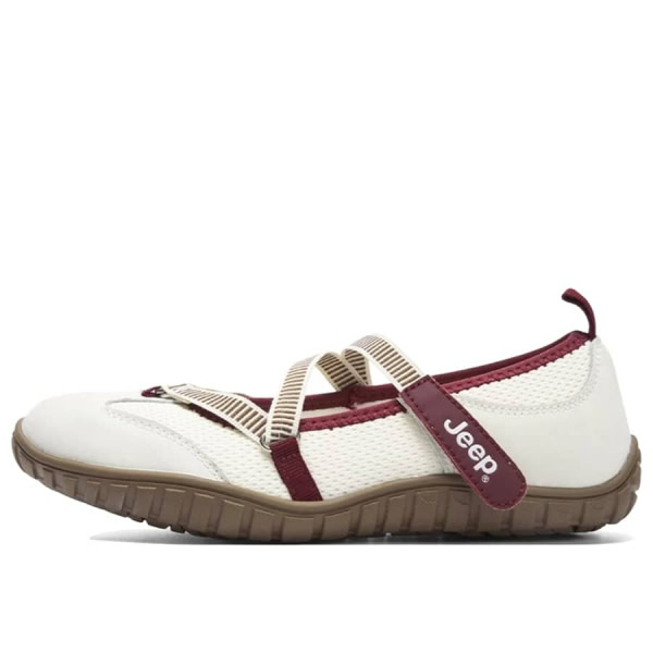 Jeep Mary Jane Sandals - Beige Red