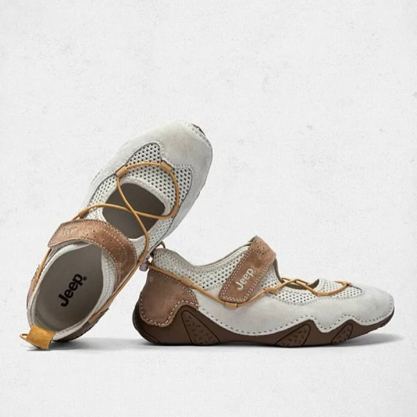 Jeep Mary Jane Sandals Outdoor – Light Grey Brown - Hình ảnh 6