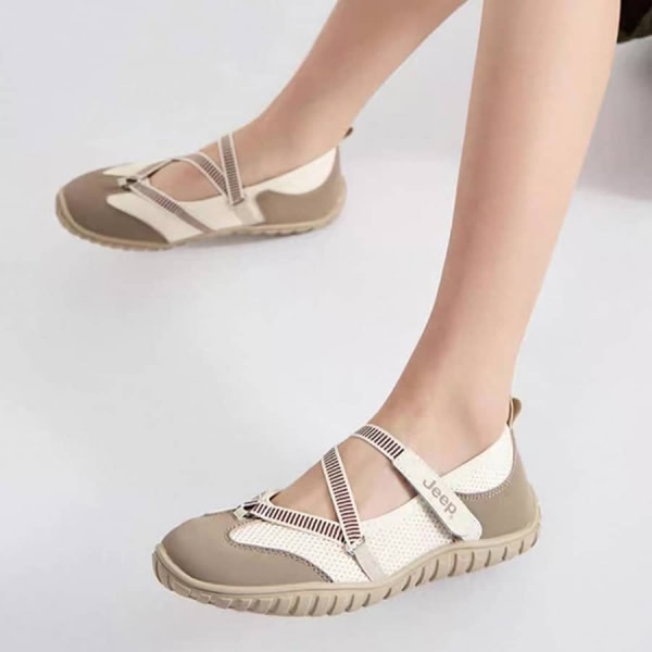 Jeep Mary Jane Sandals - Beige - Hình ảnh 3