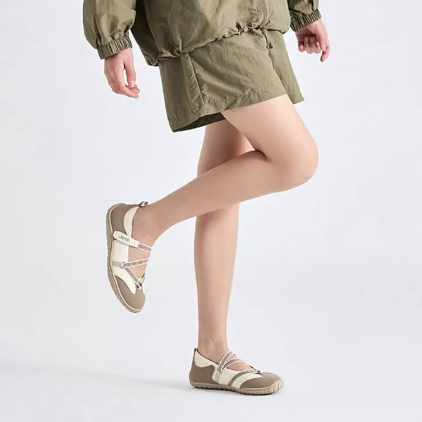 Jeep Mary Jane Sandals - Beige - Hình ảnh 7