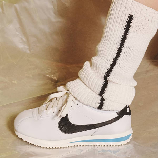Nike Cortez - White Black Light Photo Blue - Hình ảnh 5